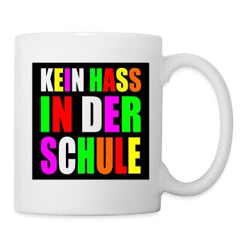 Kein hass in der schule - Tasse - Weiß - Rechts