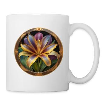 Fliederblume in Blüte - Tasse - Weiß - Rechts