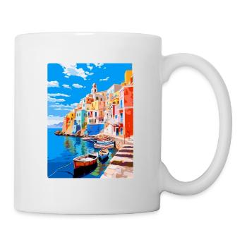 Ponza Italy Vintage Travel Poster WPA Art Souvenir - Mug - white - Right