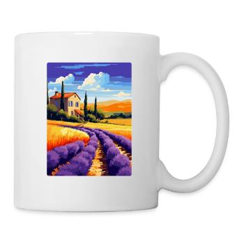 Provence Frankreich Vintage Reiseplakat Souvenir WPA - Tasse - Weiß - Rechts