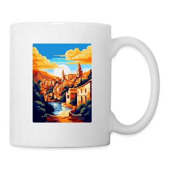 Toledo Spanien Vintage Reiseposter WPA Souvenir - Tasse - Weiß - Rechts