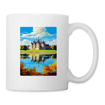 Vallée de la Loire France Affiche de voyage vintage souvenir - Mug blanc - blanc - Droite
