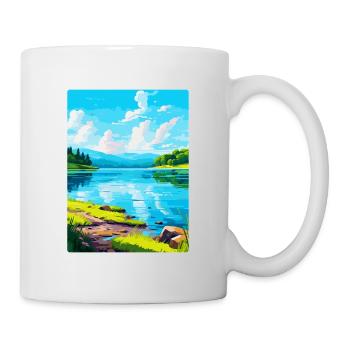 Lake Sainte Croix France Vintage Travel Poster WPA - Mug - white - Right