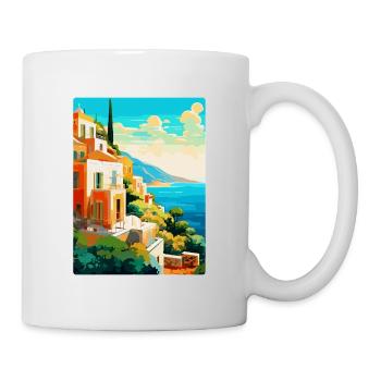Capri Italy Vintage Travel Poster WPA Art Souvenir - Mug - white - Right