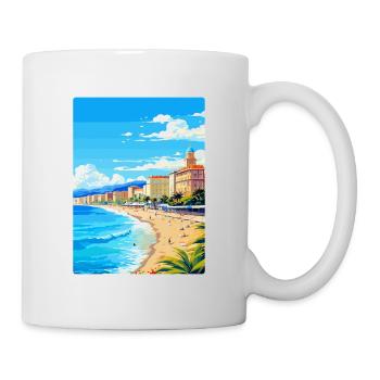 Nice France Vintage Travel Poster WPA Art Souvenir - Mug - white - Right