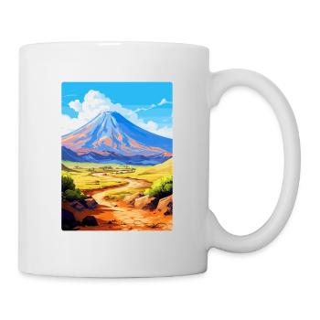 Parc national du Teide Espagne Affiche de voyage vintage - Mug blanc - blanc - Droite