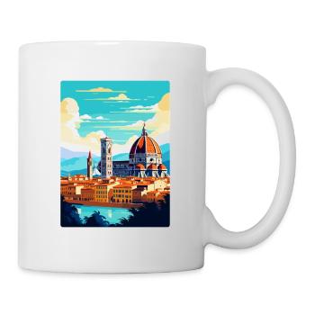 Florence Italy Vintage Travel Poster Souvenir WPA - Mug - white - Right