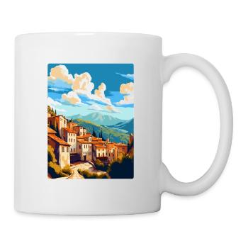 Cuenca Spain Vintage Travel Poster WPA Souvenir - Mug - white - Right