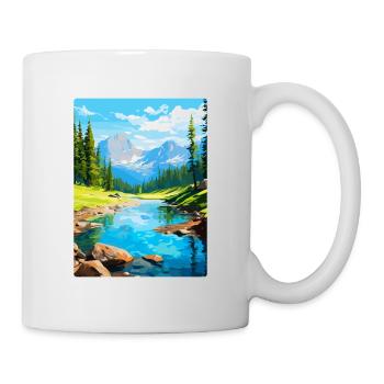 Aiguestortes I Estany de Sant Maurici Park Spanien - Tasse - Weiß - Rechts