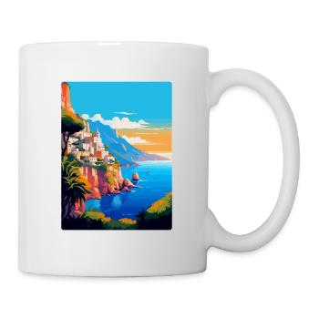 Capri Italy Vintage Travel Poster WPA Art Souvenir - Mug - white - Right