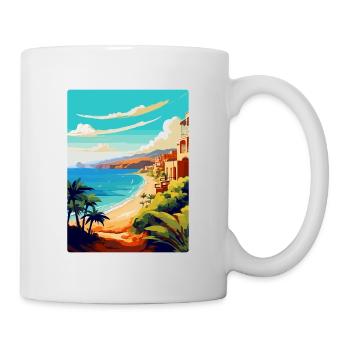 Canary Islands Spain Vintage Travel Poster WPA Art - Mug - white - Right