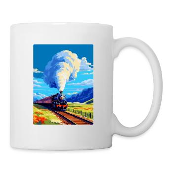 Orient Express Zug Europa Vintage Reiseplakat - Tasse - Weiß - Rechts