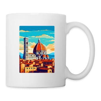 Florence Italy Vintage Travel Poster Souvenir WPA - Mug - white - Right