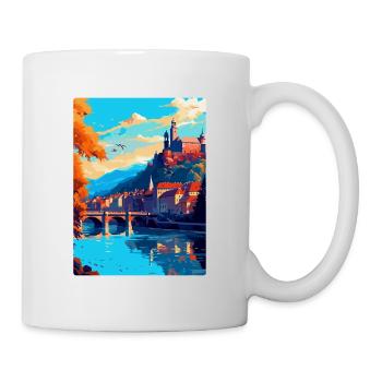 Heidelberg Germany Vintage Travel Poster Souvenir - Mug - white - Right