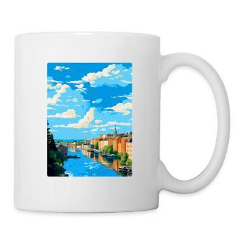 Tampere Finland Vintage Travel Poster Souvenir WPA - Mug - white - Right