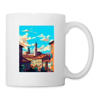 Bologna Italy Vintage Travel Poster WPA Souvenir - Mug - white - Right