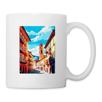 Pamplona Spanien Vintage Reiseplakat Souvenir WPA - Tasse - Weiß - Rechts