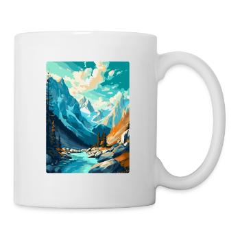 Triglav Slovenia Vintage Travel Poster Souvenir - Mug - white - Right