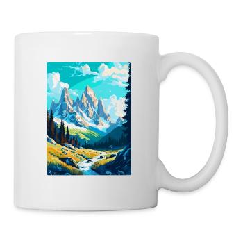 Chamonix France Vintage Travel Poster Souvenir WPA - Mug - white - Right