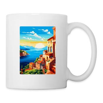 Sicily Italy Vintage Travel Poster WPA Souvenir - Mug - white - Right