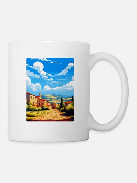 Estrémadure Espagne Poster de voyage vintage souvenir - Mug blanc - blanc
