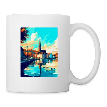 Souvenir de l’affiche de voyage vintage de Constance Allemagne - Mug blanc - blanc - Droite