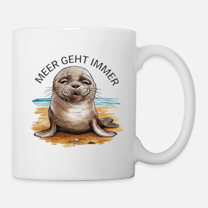 The sea always works - Mug - white