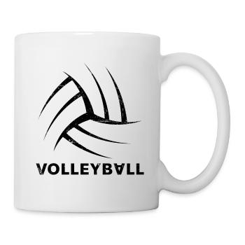 Volleyball Vintage - Tasse - Weiß - Rechts