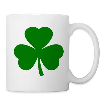 Irland st patricks day kleeblatt - Tasse - Weiß - Rechts