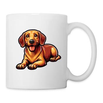 Labrador Retriever - Tasse - Weiß - Rechts