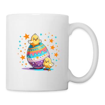 Playful chicks - Mug - white - Right