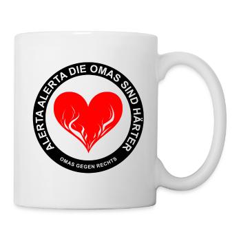 ALERTA ALERTA DIE OMAS SIND HÄRTER - Tasse - Weiß - Rechts