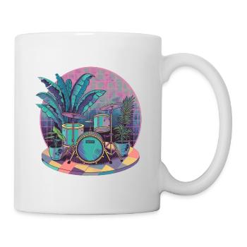 Plantes et musique - Impression de mode de haute qualité - Mug blanc - blanc - Droite