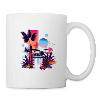 Plantes et musique - Impression de mode de haute qualité - Mug blanc - blanc - Droite