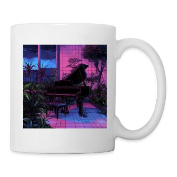 Plantes et musique - Impression de mode de haute qualité - Mug blanc - blanc - Droite