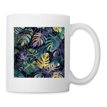 Plantes et musique - Impression de mode de haute qualité - Mug blanc - blanc - Droite