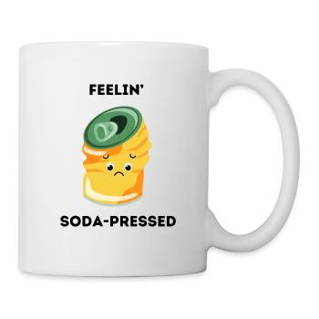 Feelin' soda-pressed - Sad soda can - Mug - white - Right
