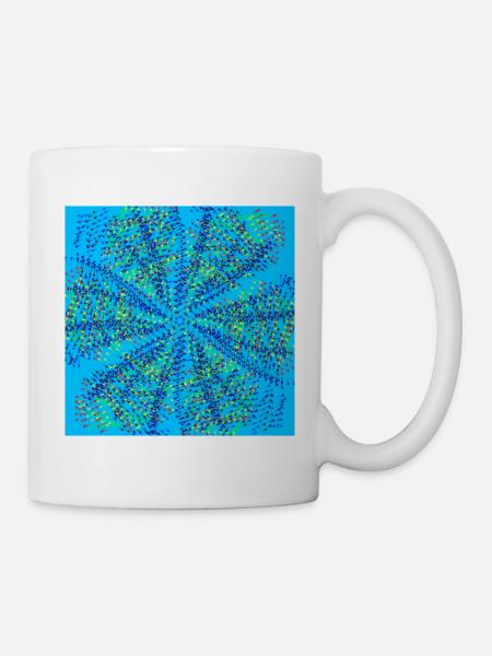 Light Blue Pinwheel - Mug - white