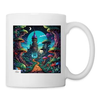 Paysage de rêve de pays fantastique - Mug blanc - blanc - Droite
