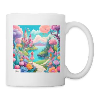 Colorful princess dreamscape - Mug - white - Right