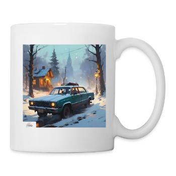 Voyage hivernal confortable - Mug blanc - blanc - Droite