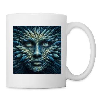 Visage des Poissons 3 - Mug blanc - blanc - Droite