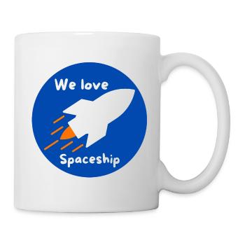 Nous aimons la conquête spatiale - Mug blanc - blanc - Droite