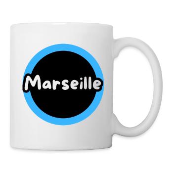 Ville de Marseille blason - Mug blanc - blanc - Droite