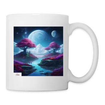 Soft & serene dreamscape - Mug - white - Right