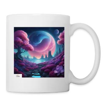 Epische himmlische Traumlandschaft - Tasse - Weiß - Rechts
