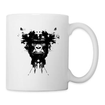 Rorschach Gorilla - Tasse - Weiß - Rechts