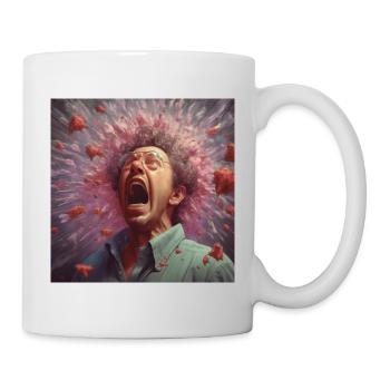 Les bactéries volent en éternuant - Mug blanc - blanc - Droite