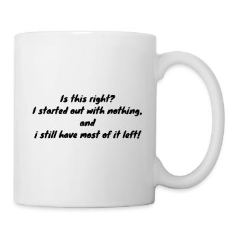 Il ne reste plus rien - Mug blanc - blanc - Droite
