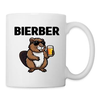 Bierber Biber Bier trinken Sommer Party feiern - Tasse - Weiß - Rechts